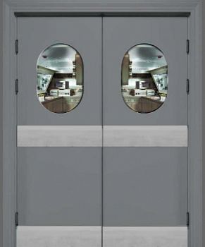 Д- Волна-3 двойного открывания, овальное окно (отбойная пластина низ + центр)