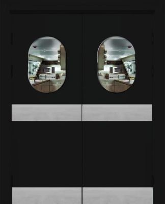 Гладь-3 двойного открывания, овальное окно (отбойная пластина низ + центр) х2