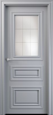 Основная фотография межкомнатной двери AS Mon 3, стекло Корсика (гравировка) магазина ASMarket