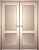 Картинка двухстворчатой двери Класс-2 ДГ X2