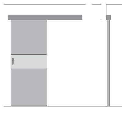 Комплект для одностворчатой двери для межкомнатных дверей